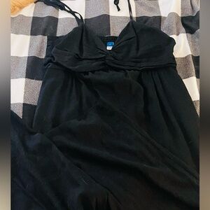 Black linen jumpsuit